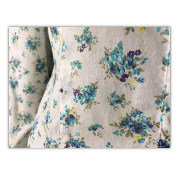 Buffalo Button Up Floral Blouse SZ M David Bitton - Picture 4 of 7